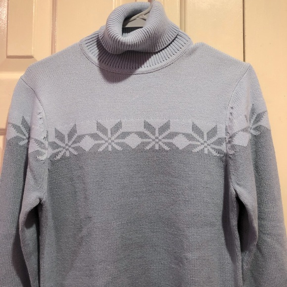 Columbia Snowflake Lotsa Loft Turtleneck Sweater Size M - Picture 2 of 7